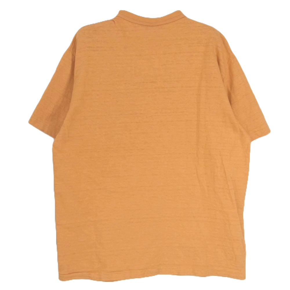 WAREHOUSE ウエアハウス 4601 クルーネック 半袖 Tシャツ オレンジ系 XL【中古】