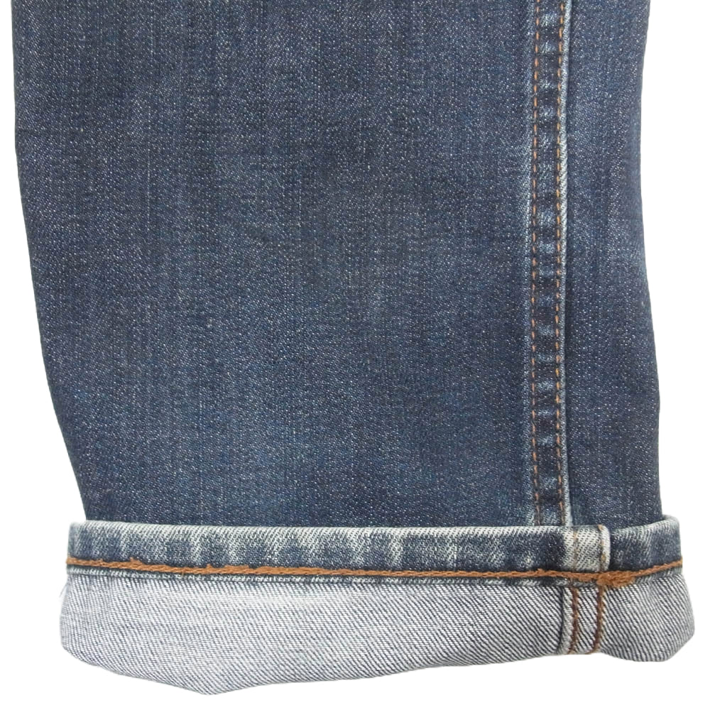 BURBERRY BLACK LABEL バーバリーブラックレーベル BMS05-010-28 デニム ストレート パンツ インディゴブルー系 ウエスト 76【中古】