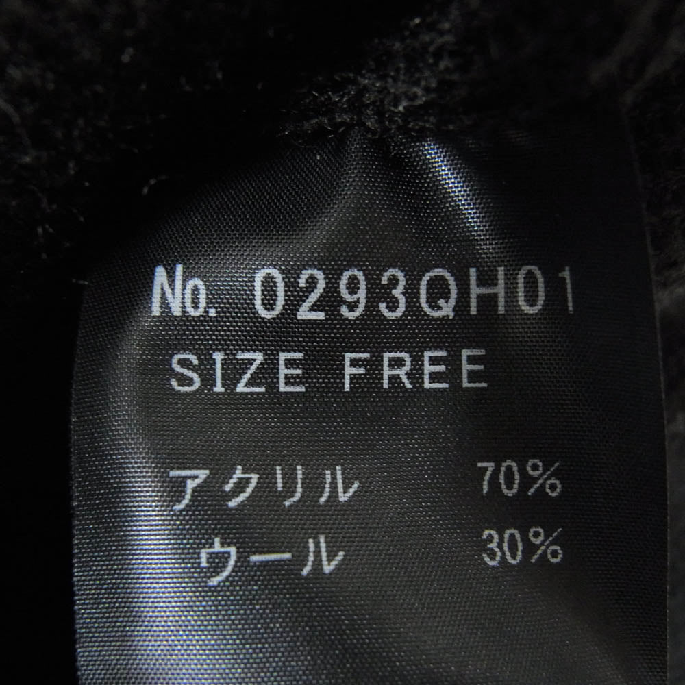 HYSTERIC GLAMOUR ヒステリックグラマー 0293QH01 KURT COBAIN カートコバーン PICK ME ピックミー ボンボン ニット帽 ビーニー ブラック系 FREE【中古】