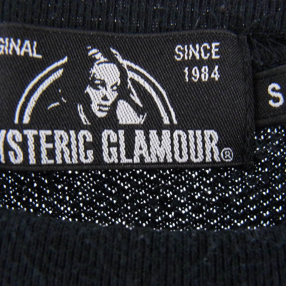 HYSTERIC GLAMOUR ヒステリックグラマー 02201CS03 SEE NO EVIL シーノーエビル クルーネック スウェット ブラック系 S【中古】