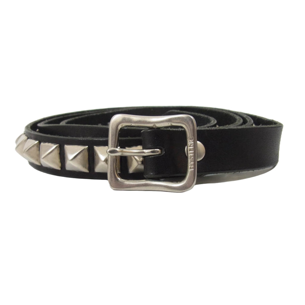 HYSTERIC GLAMOUR ヒステリックグラマー STUD NARROW スタッズ ナロー ベルト ブラック系【中古】