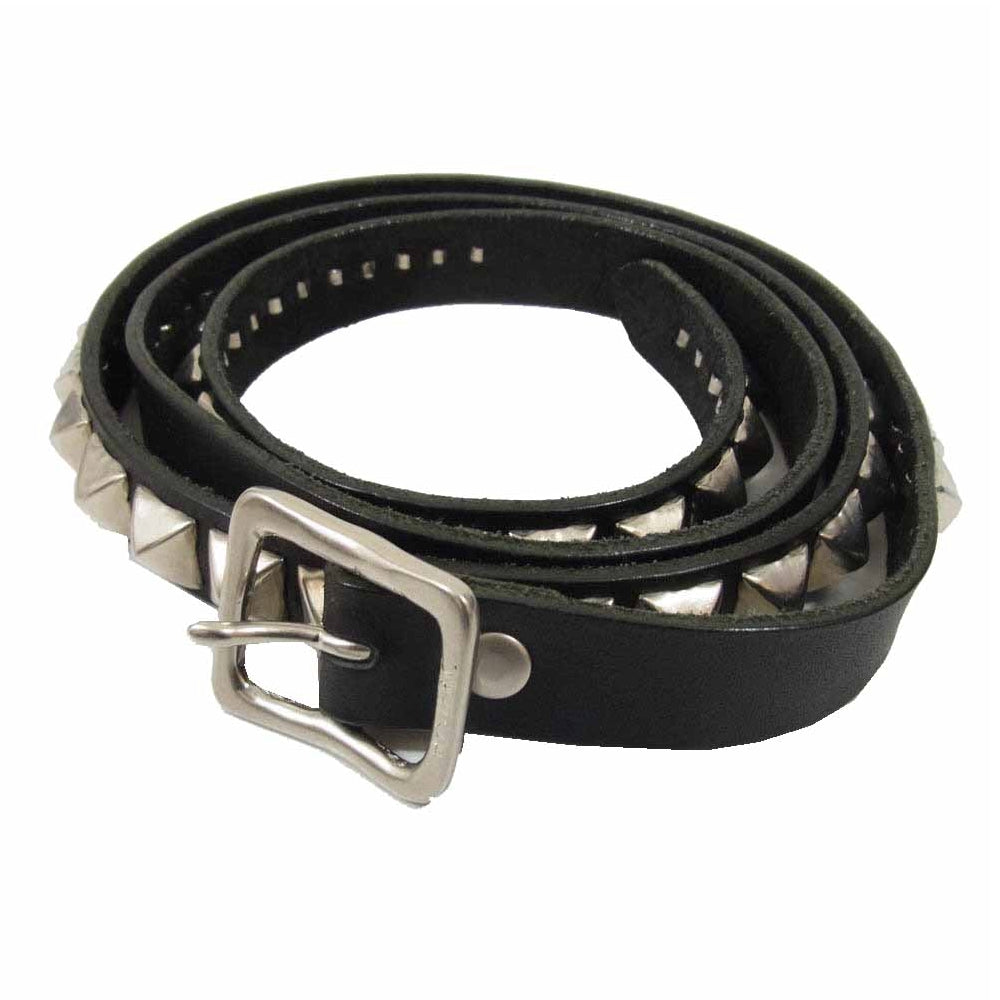 HYSTERIC GLAMOUR ヒステリックグラマー STUD NARROW スタッズ ナロー ベルト ブラック系【中古】