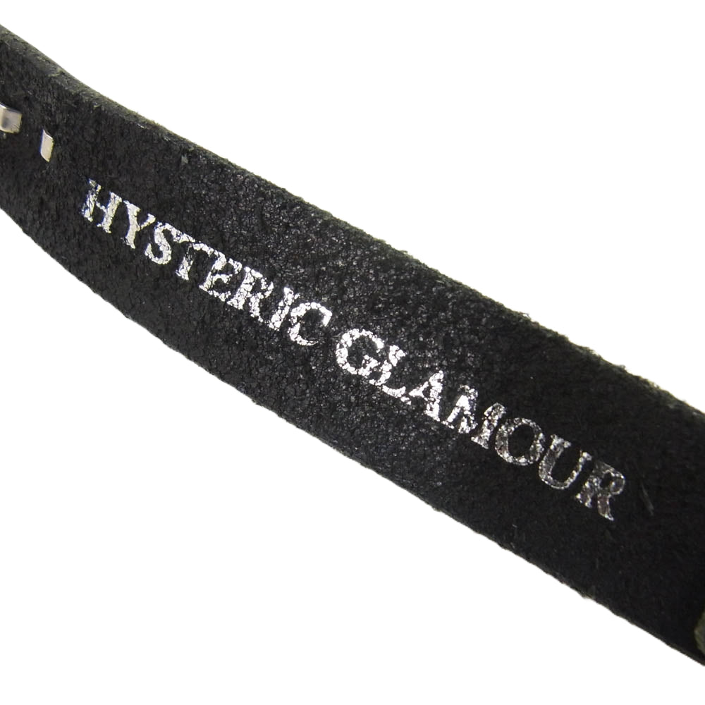 HYSTERIC GLAMOUR ヒステリックグラマー STUD NARROW スタッズ ナロー ベルト ブラック系【中古】