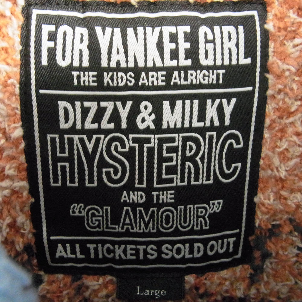 HYSTERIC GLAMOUR ヒステリックグラマー 23AW 02233ND03 SEE NO EVIL ジャカード シーノーエビル ショールカーディガン マルチカラー系 L【中古】