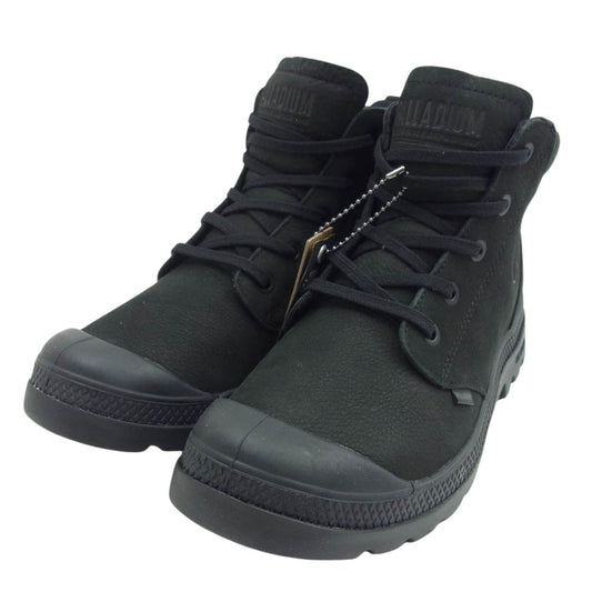 パラディウム 79027 008 PAMPA LITE+ WP+ LTH ZIP ジップ ブーツ スニーカー ブラック系 24.5cm【極上美品】【中古】