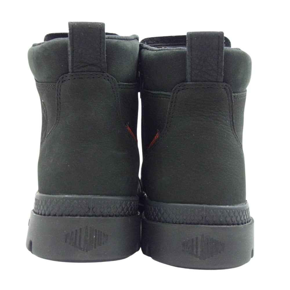パラディウム 79027 008 PAMPA LITE+ WP+ LTH ZIP ジップ ブーツ スニーカー ブラック系 24.5cm【極上美品】【中古】