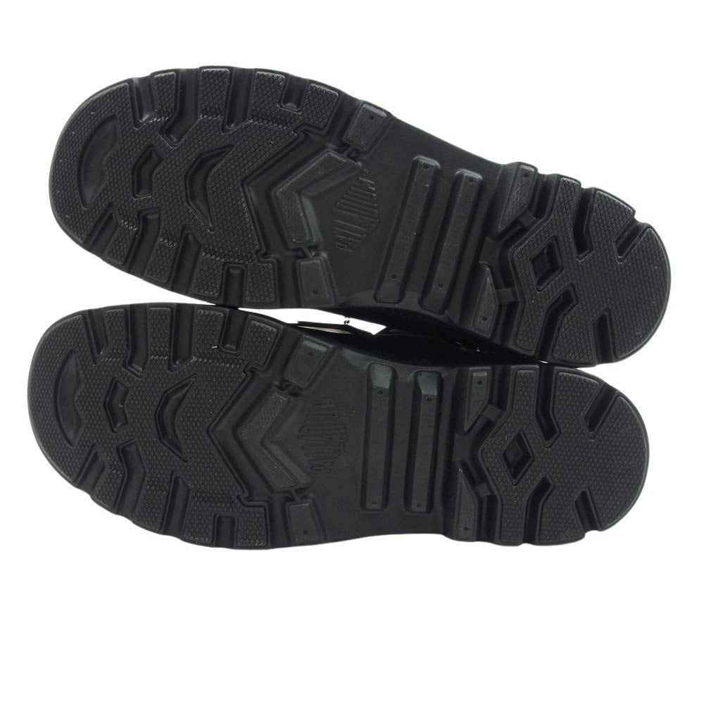 パラディウム 79027 008 PAMPA LITE+ WP+ LTH ZIP ジップ ブーツ スニーカー ブラック系 24.5cm【極上美品】【中古】