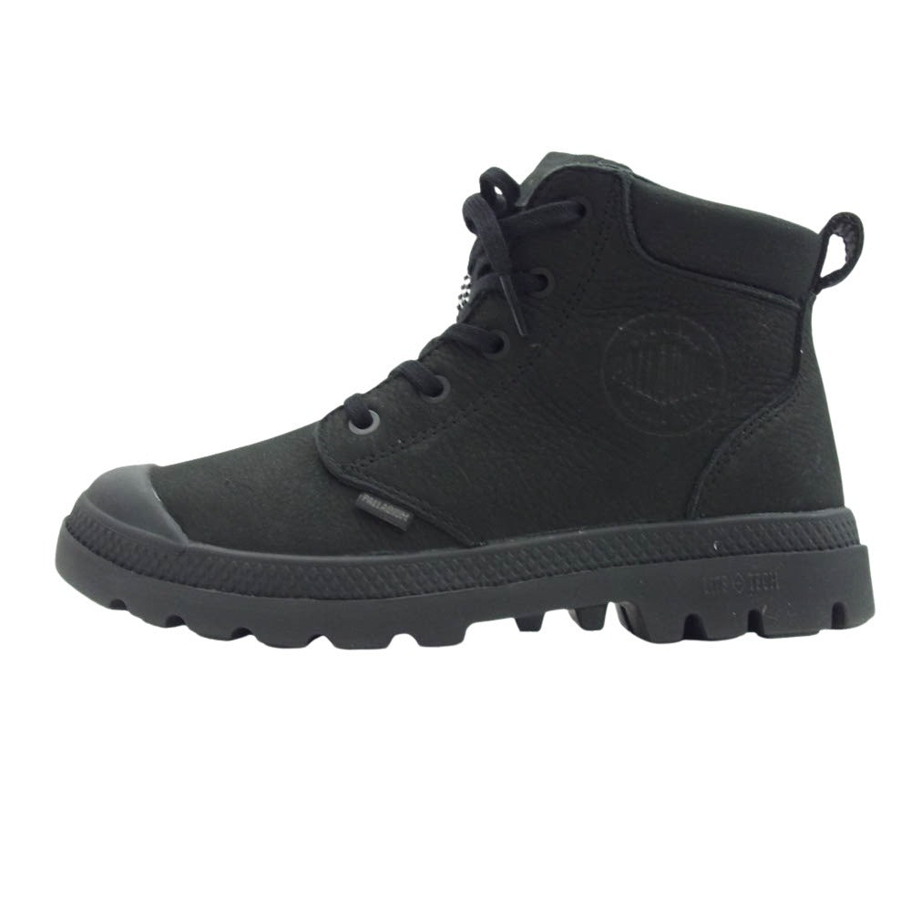 パラディウム 79027 008 PAMPA LITE+ WP+ LTH ZIP ジップ ブーツ スニーカー ブラック系 24cm【極上美品】【中古】