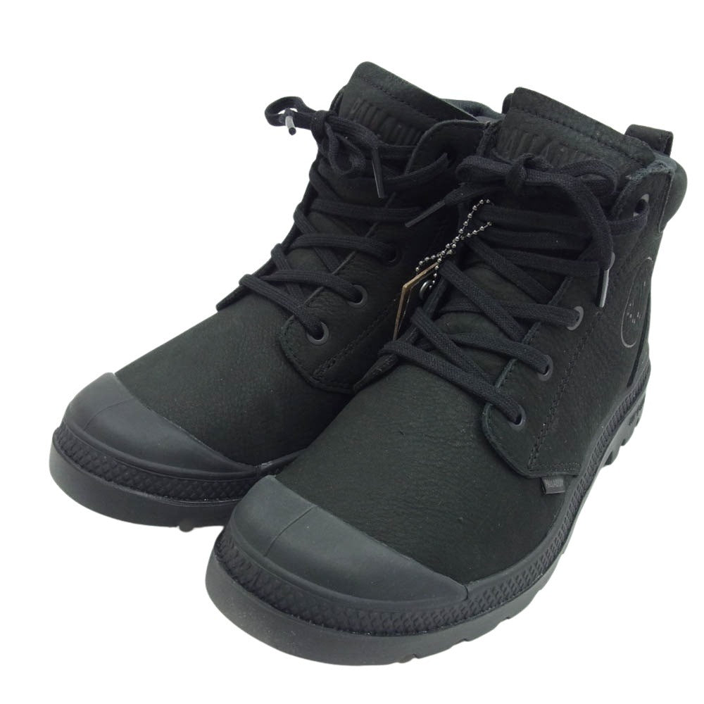 パラディウム 79027 008 PAMPA LITE+ WP+ LTH ZIP ジップ ブーツ スニーカー ブラック系 24cm【極上美品】【中古】