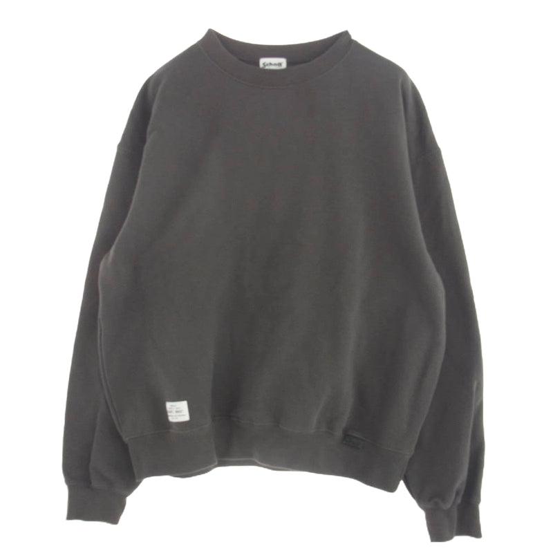 schott ショット BLANK CREW SWEAT クルーネック スウェット チャコール系 L【中古】