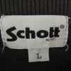 schott ショット BLANK CREW SWEAT クルーネック スウェット チャコール系 L【中古】