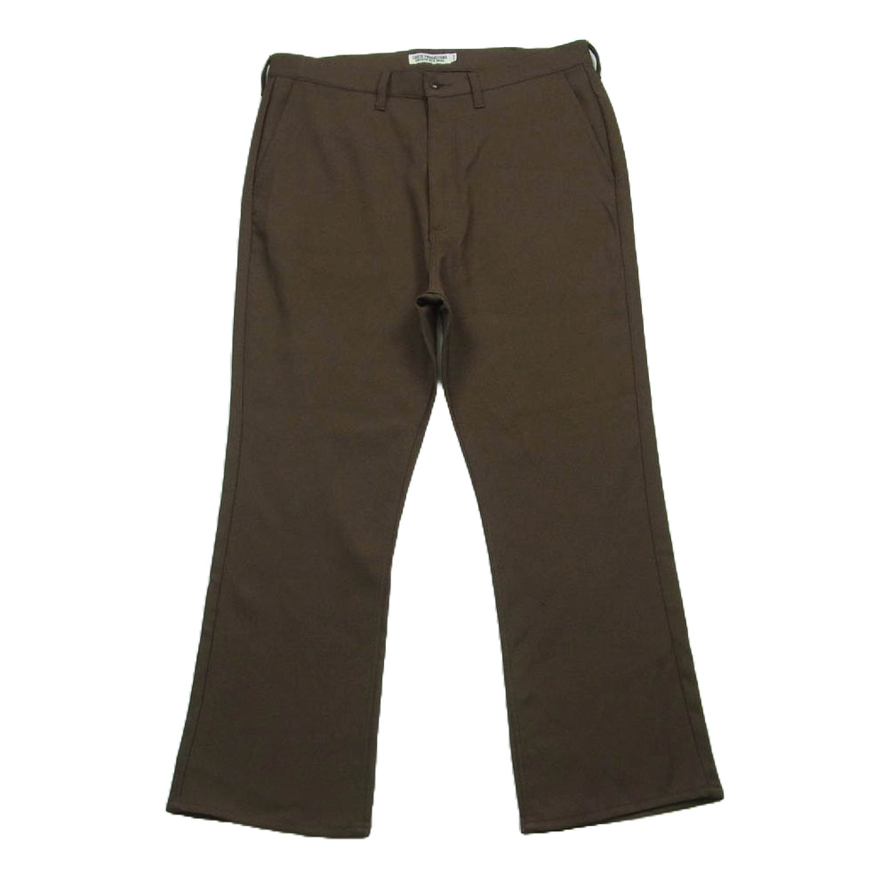 COOTIE クーティー スラックス ワーク パンツ ポリエステル 日本製 ブラウン系 L【中古】