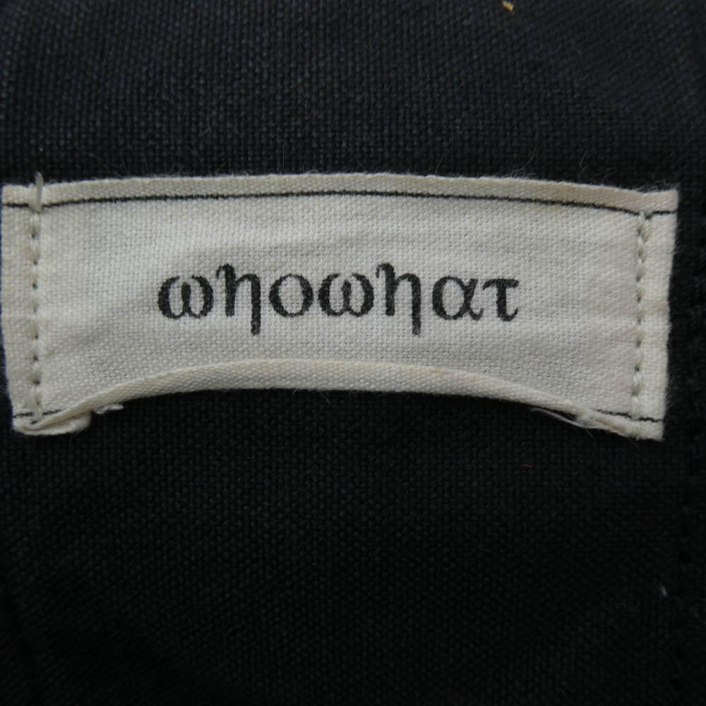 フーワット リボンデザイン デニム ウエストバッグ ブラック系【中古】