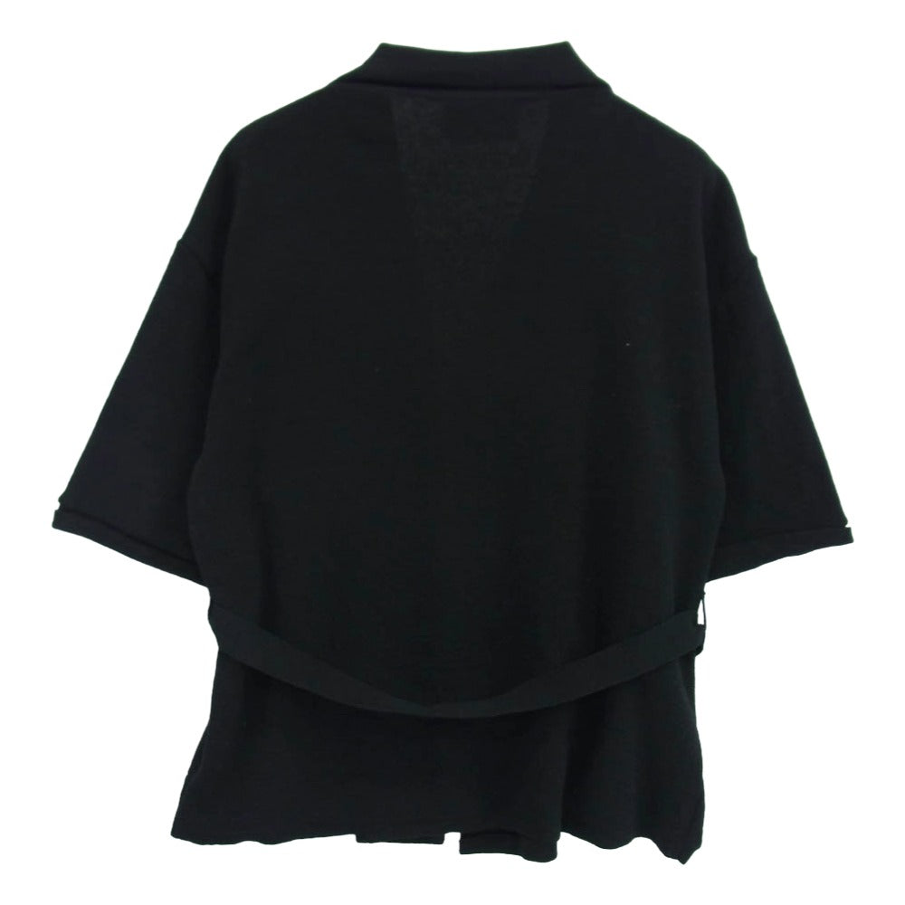 タン 19SS TN19SS022-B ハーフスリーブ 5分袖 ニット シャツ ジャケット ブラック系 FREE【中古】