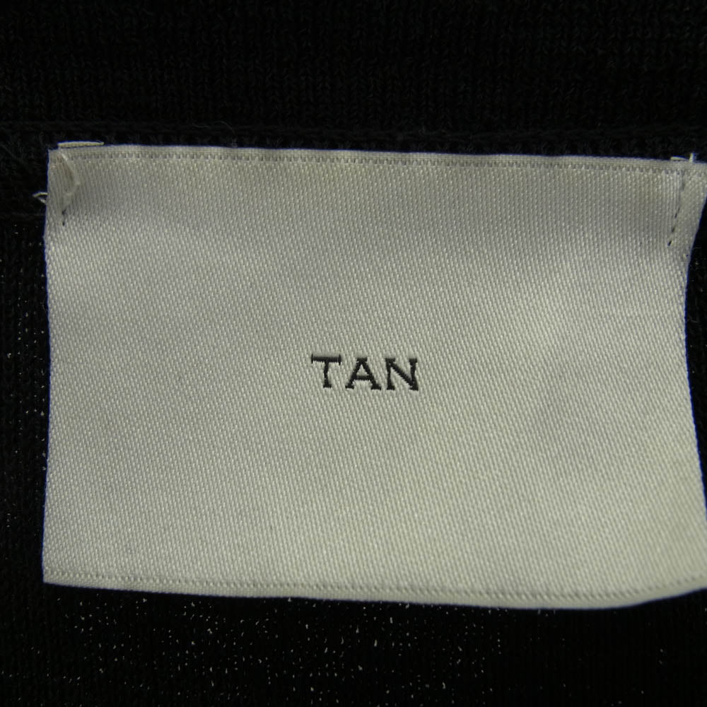 タン 19SS TN19SS022-B ハーフスリーブ 5分袖 ニット シャツ ジャケット ブラック系 FREE【中古】