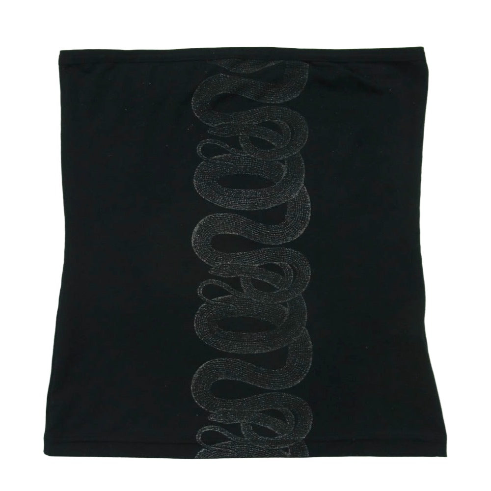 HYSTERIC GLAMOUR ヒステリックグラマー 3CR-0850 HYSTERICS ヒステリックス 90s スネーク ラメ チューブトップ ブラック系 FREE【中古】