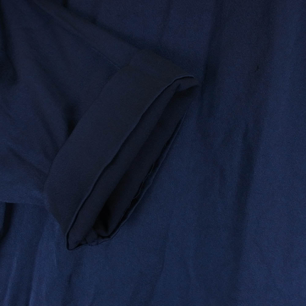 DRIES VAN NOTEN ドリスヴァンノッテン レーヨン オフネック 長袖 ロング ドレス ワンピース ネイビー系 36【中古】