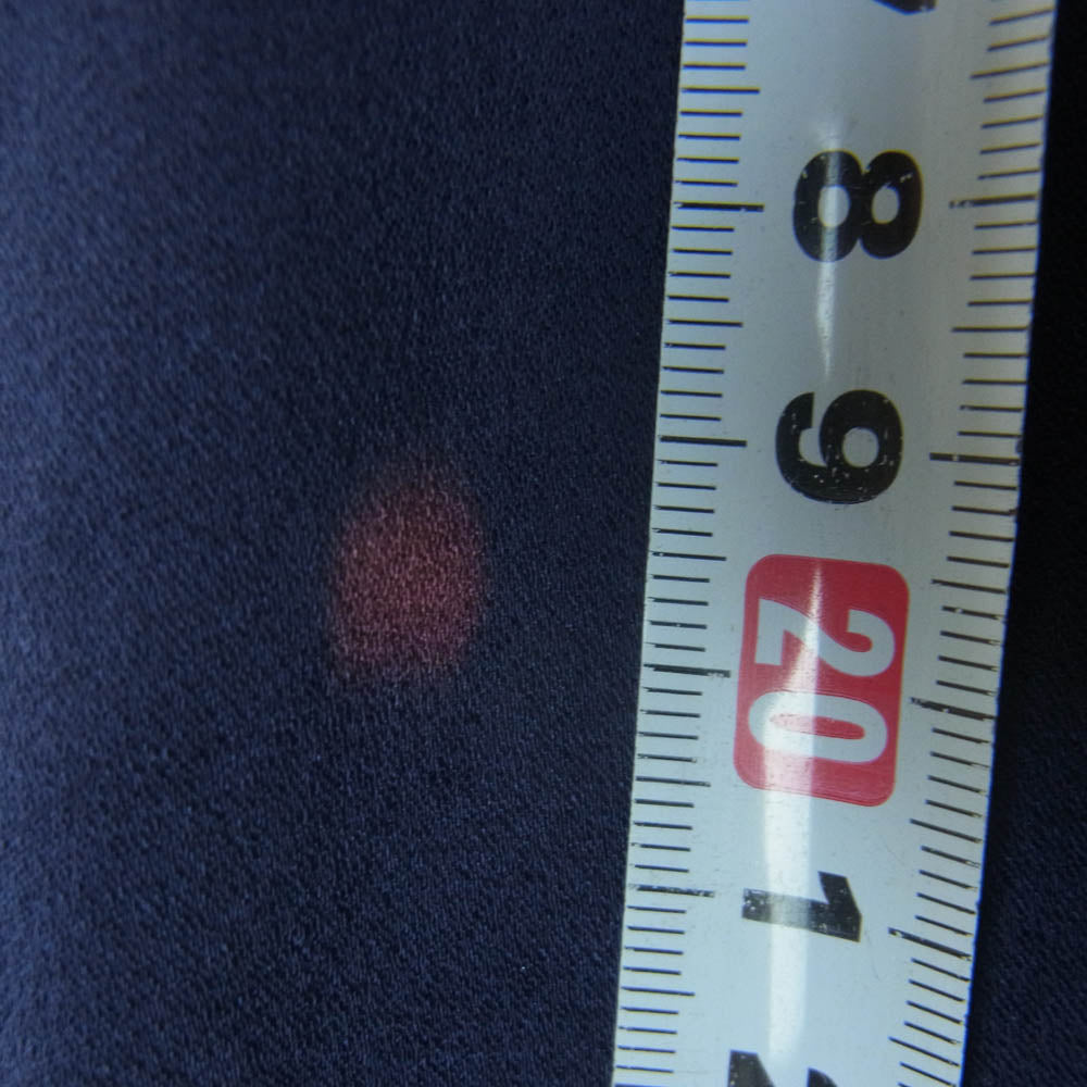 DRIES VAN NOTEN ドリスヴァンノッテン レーヨン オフネック 長袖 ロング ドレス ワンピース ネイビー系 36【中古】