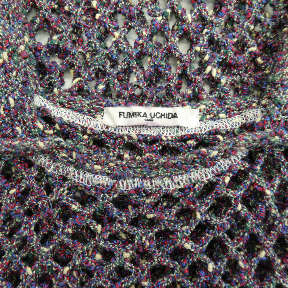 FUMIKA UCHIDA フミカウチダ FU-L-KT006 MESH NT TANK DRESS メッシュニット タンクドレス ワンピース マルチカラー系 36【中古】