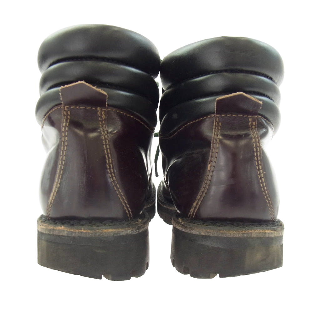 CEBO セボ コードバン 編み上げ レースアップ ブーツ ダークブラウン系 39【中古】