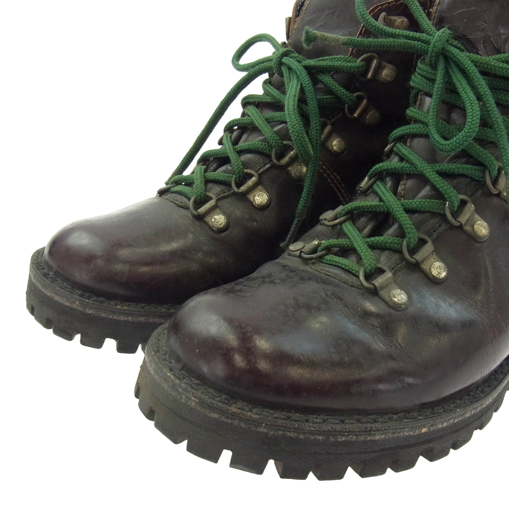 CEBO セボ コードバン 編み上げ レースアップ ブーツ ダークブラウン系 39【中古】