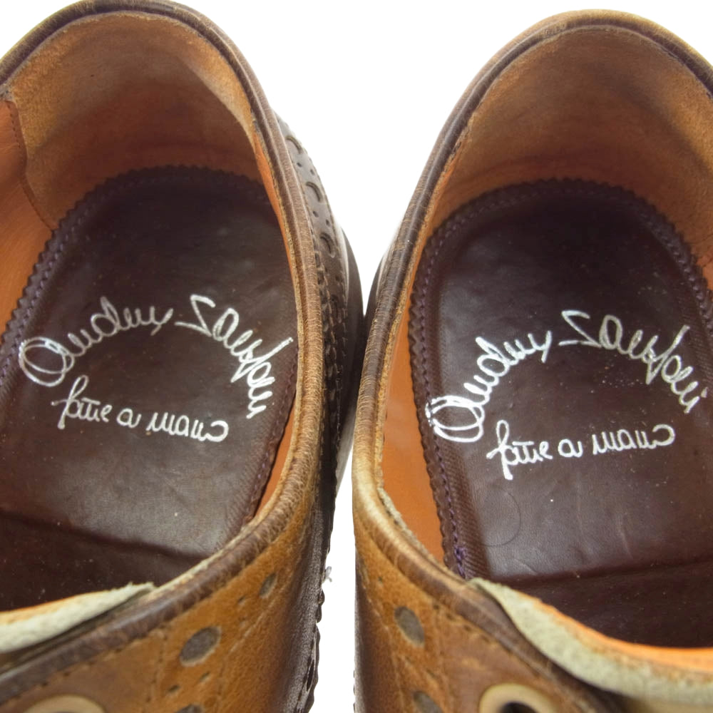 Santoni サントーニ 10092 ウイングチップ レザー シューズ ブラウン系 6【中古】