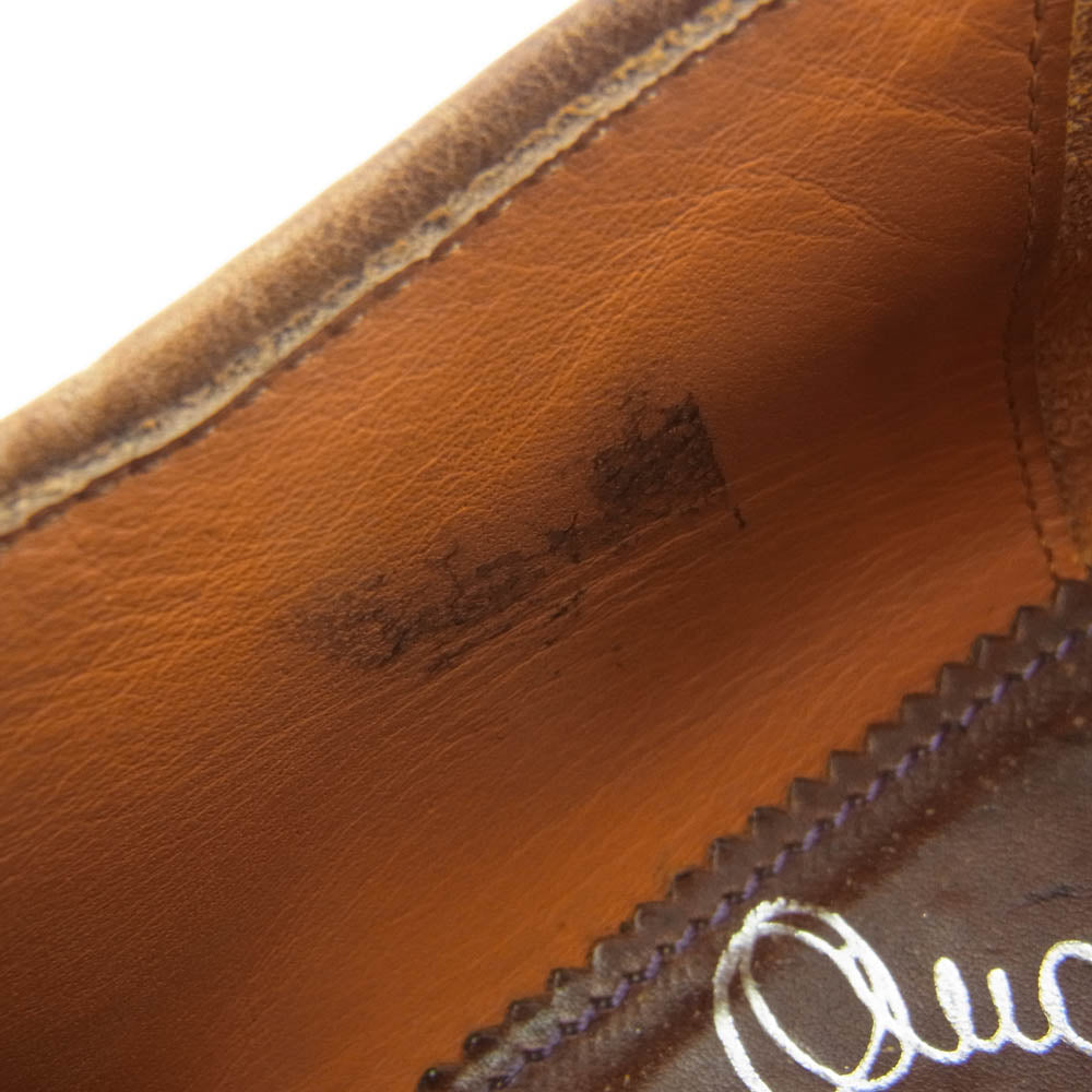 Santoni サントーニ 10092 ウイングチップ レザー シューズ ブラウン系 6【中古】