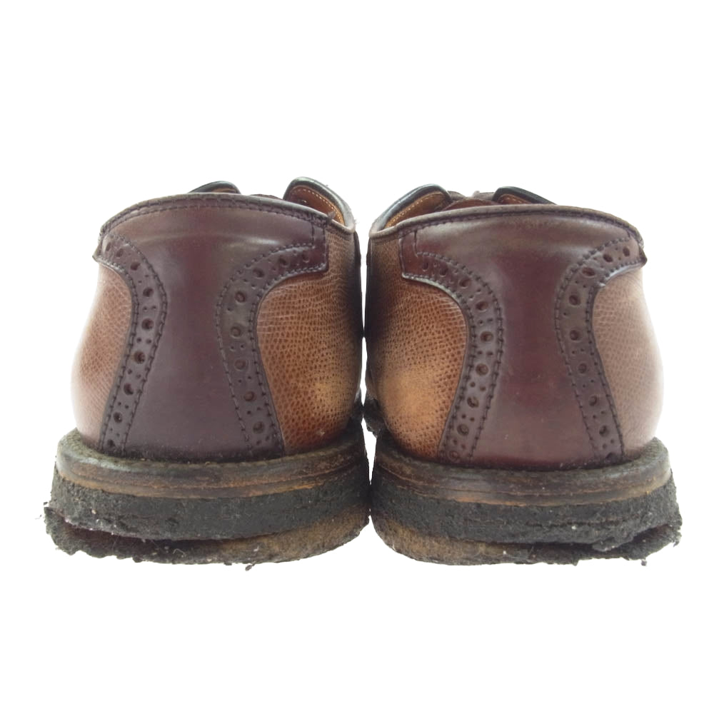 ALDEN オールデン 99423 コードバン コンビ 切替 サドル レザー シューズ ブラウン系 7.5【中古】