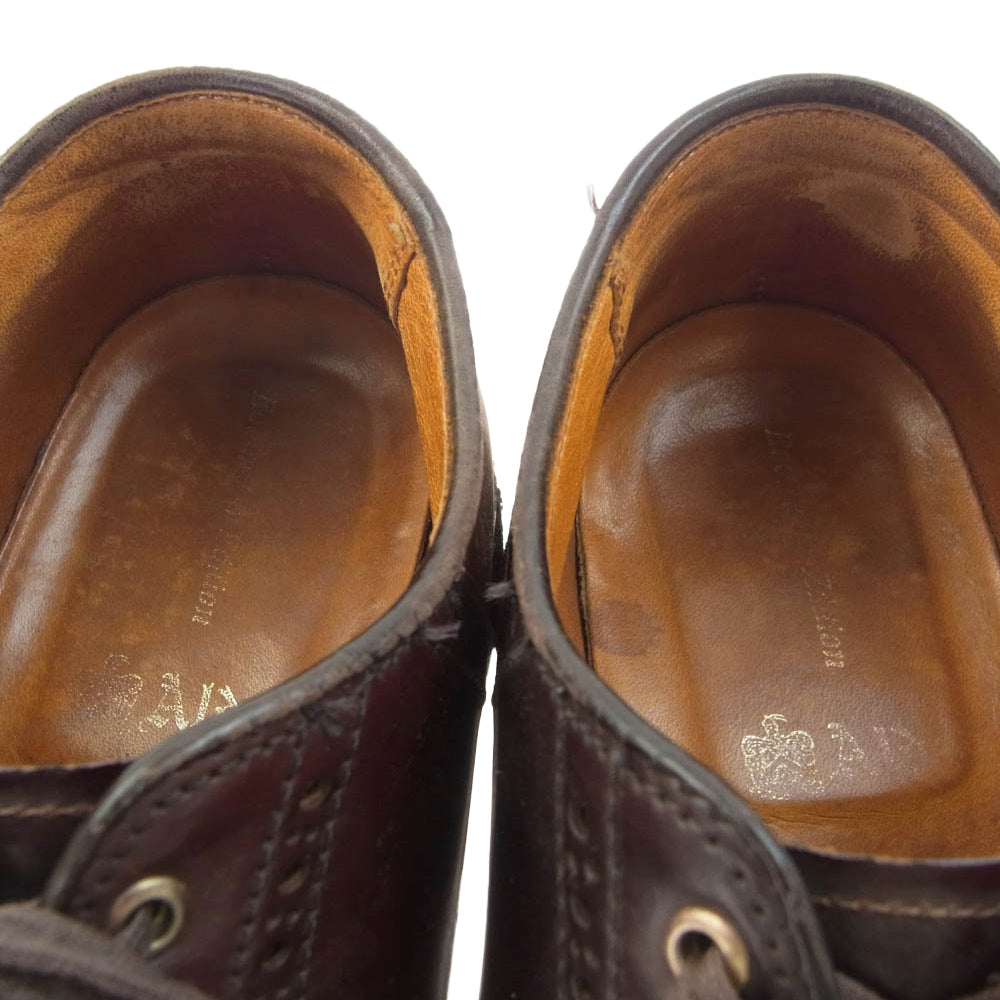 ALDEN オールデン 99423 コードバン コンビ 切替 サドル レザー シューズ ブラウン系 7.5【中古】