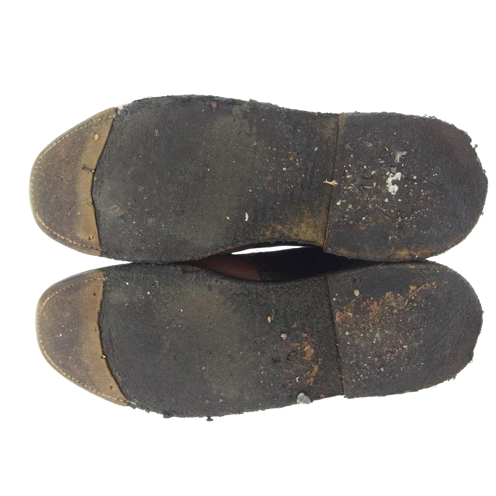 ALDEN オールデン 99423 コードバン コンビ 切替 サドル レザー シューズ ブラウン系 7.5【中古】