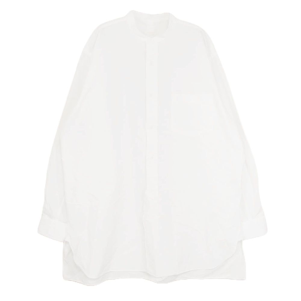 COMOLI コモリ 22SS V01-02002 バンドカラー コモリシャツ 長袖 シャツ ホワイト系 3【中古】