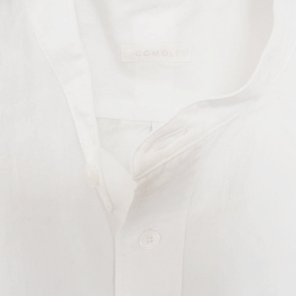 COMOLI コモリ 22SS V01-02002 バンドカラー コモリシャツ 長袖 シャツ ホワイト系 3【中古】
