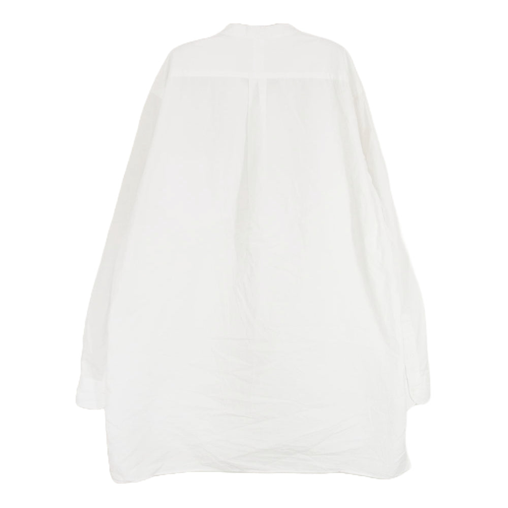 COMOLI コモリ 23AW Y03-02002 バンドカラー コモリシャツ 長袖 シャツ ホワイト系 2【中古】