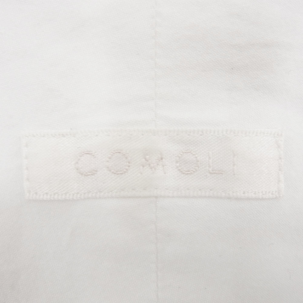 COMOLI コモリ 23AW Y03-02002 バンドカラー コモリシャツ 長袖 シャツ ホワイト系 2【中古】