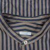COMOLI コモリ 16AW J03-02002 ロンドンストライプ バンドカラー 長袖 シャツ コモリシャツ ベージュ系 ネイビー系 2【中古】