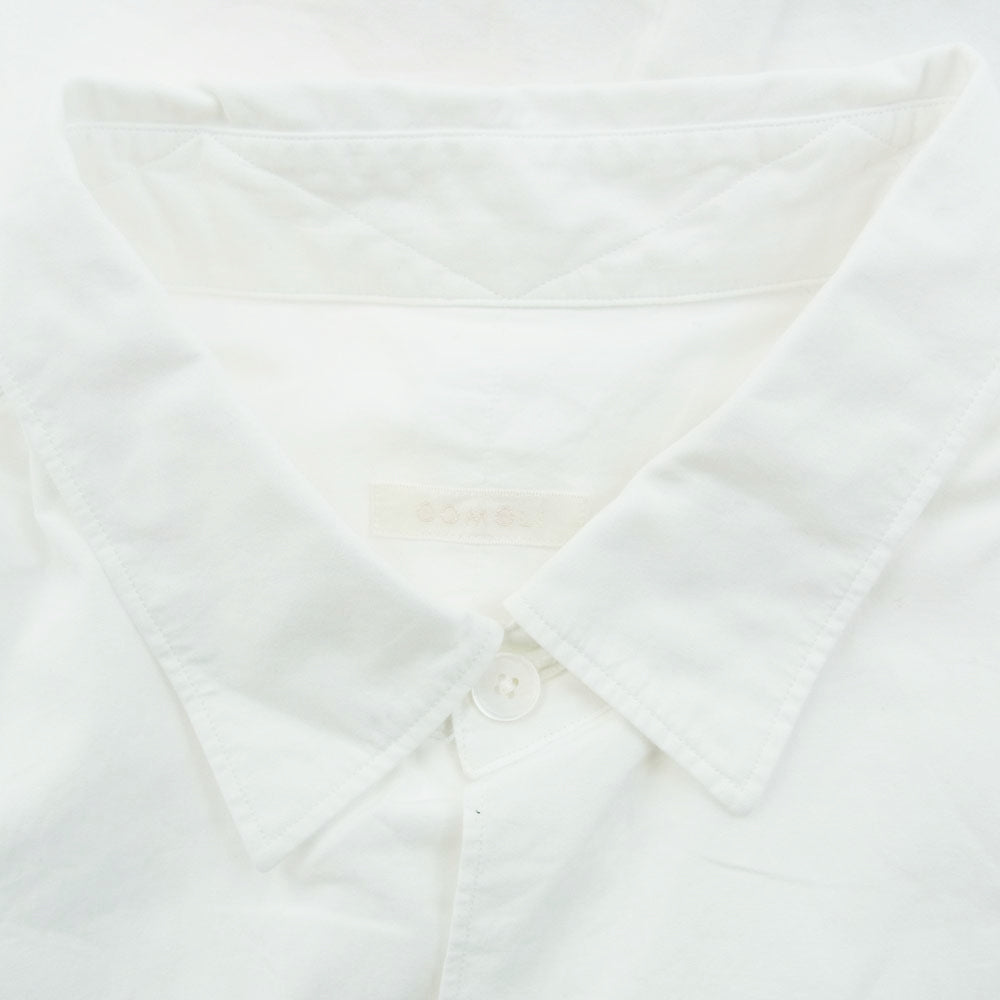 COMOLI コモリ 23SS X01-02001 コモリシャツ 長袖 コットン シャツ ホワイト 4 ホワイト系 4【中古】