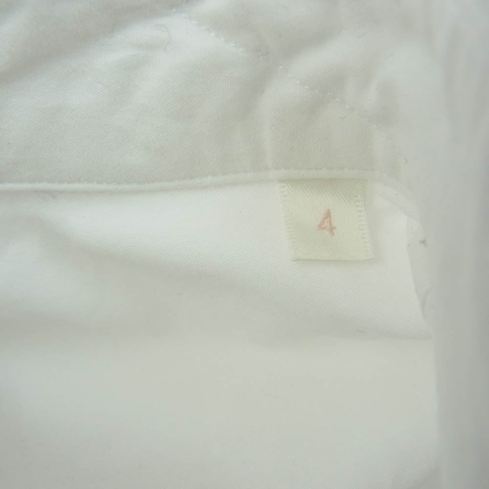 COMOLI コモリ 23SS X01-02001 コモリシャツ 長袖 コットン シャツ ホワイト 4 ホワイト系 4【中古】