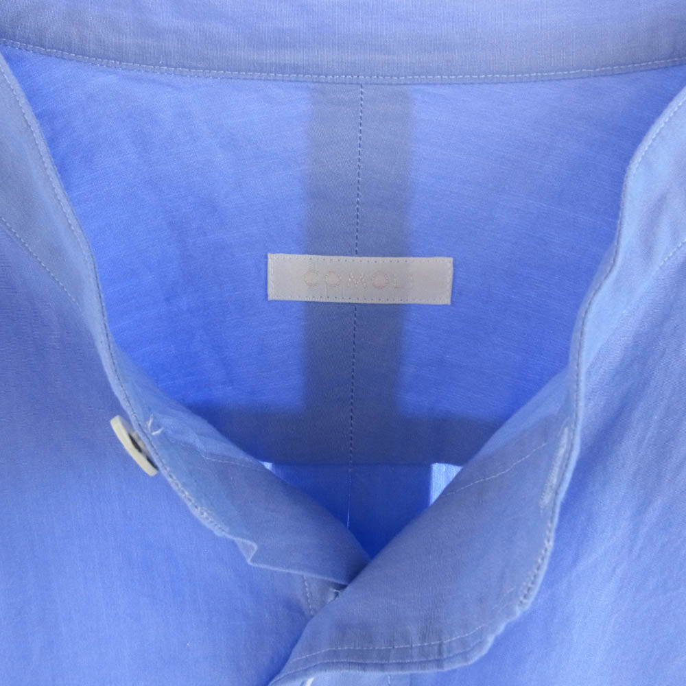 COMOLI コモリ 22SS V01-02002 バンドカラー コモリシャツ SAX  