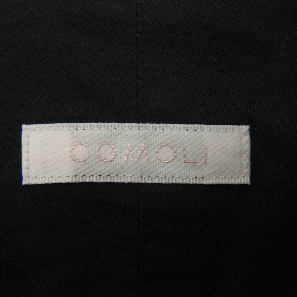 COMOLI コモリ 24SS Z01-02001 コモリシャツ 長袖 コットン シャツ ネイビー系 5【中古】
