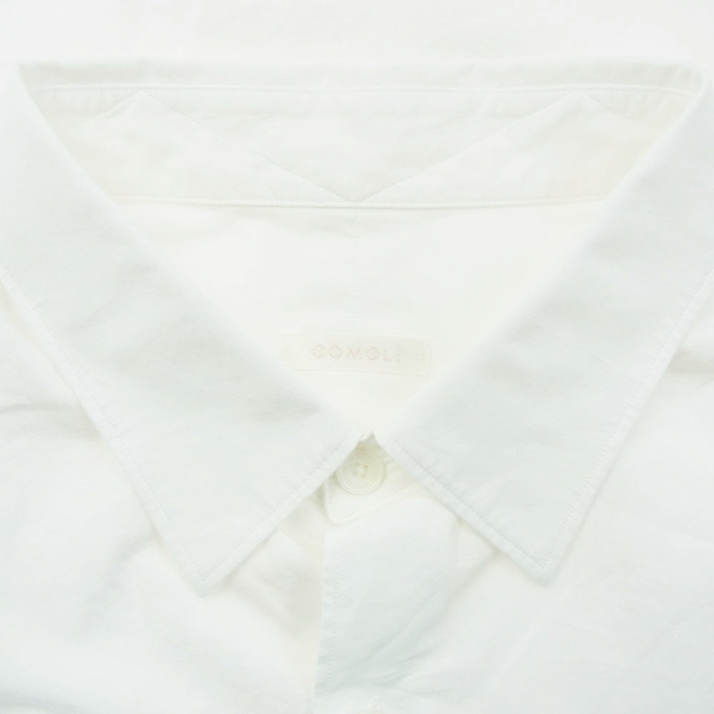 COMOLI コモリ 23SS X01-02001 コモリシャツ 長袖 コットン シャツ ホワイト 3 ホワイト系 3【新古品】【未使用】【中古】