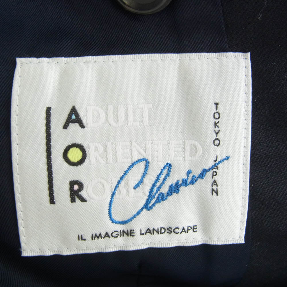 アダルトオリエンテッドローブス 24SS 11-22410251 New Milton Keynes ウール 2B テーラードジャケット ネイビー ネイビー系 3【中古】