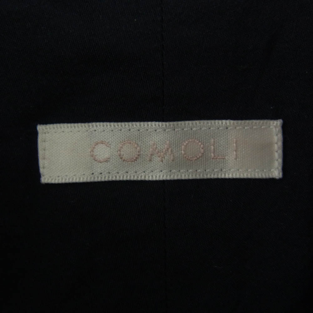 COMOLI コモリ 24AW A03-02001 コモリシャツ 長袖 コットン シャツ ネイビー 4 ネイビー系 4【中古】