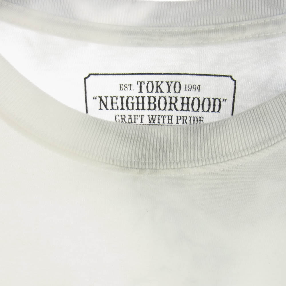 NEIGHBORHOOD ネイバーフッド 20SS CWP C-TEE SS タイダイ染め クルーネック プリント 半袖 Tシャツ ホワイト系 ４【中古】