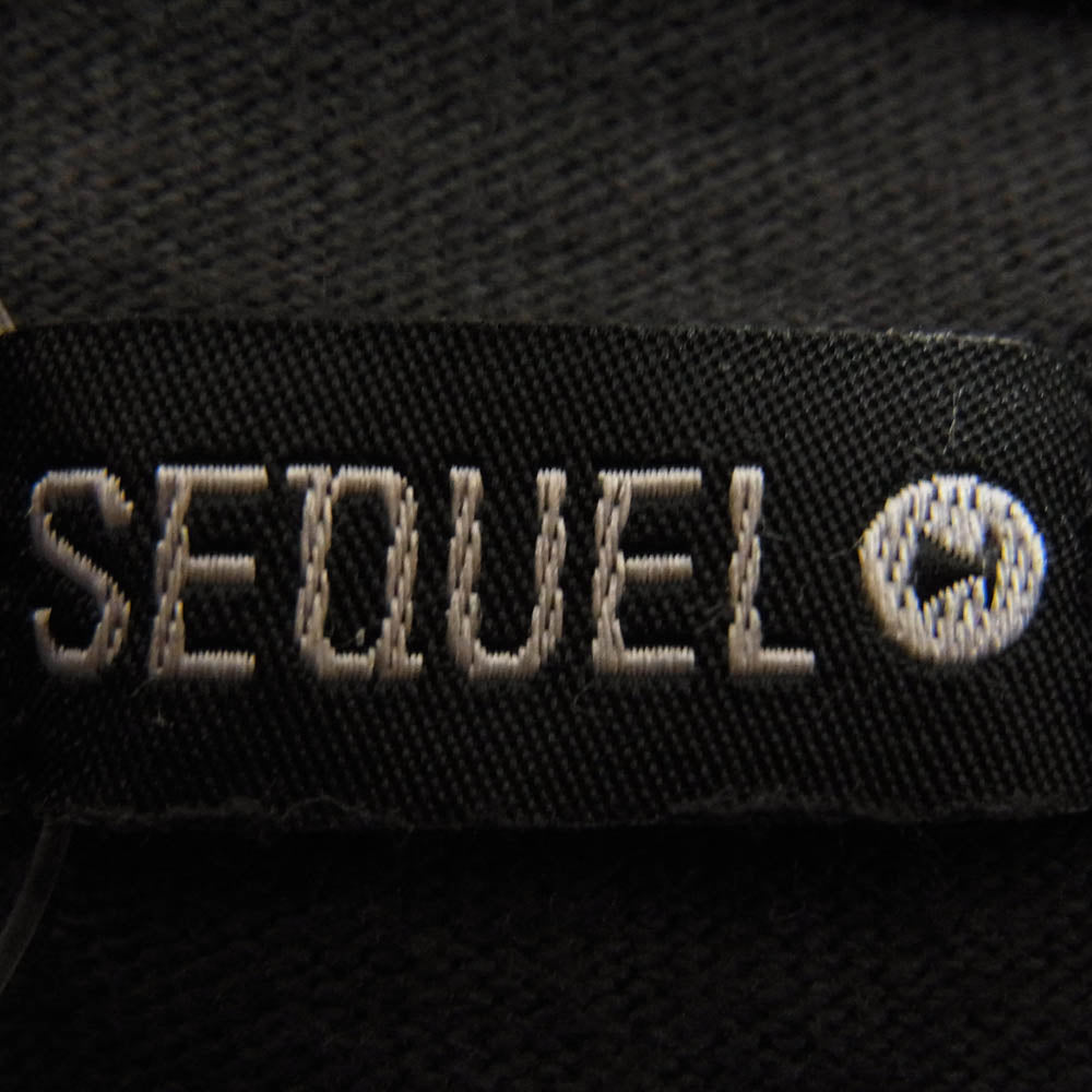 SEQUEL シークエル 22SS SQ-22SS-ST-18 T-SHIRT BLACK プリント 半袖 Tシャツ ブラック系 XL【中古】