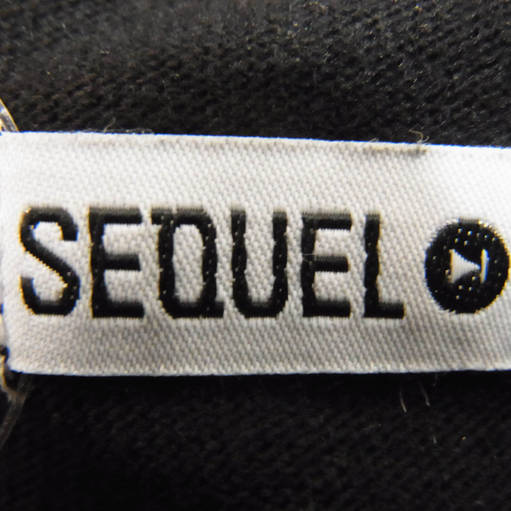 SEQUEL シークエル 21SS SQ-21SS-ST-01 プリント 半袖 Tシャツ ブラック系 XL【中古】