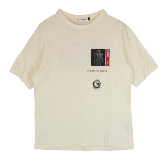 UNDERCOVER アンダーカバー 20AW Throne of Blood 蜘蛛巣城 パッチワーク プリント 半袖 Tシャツ オフホワイト系 4【中古】