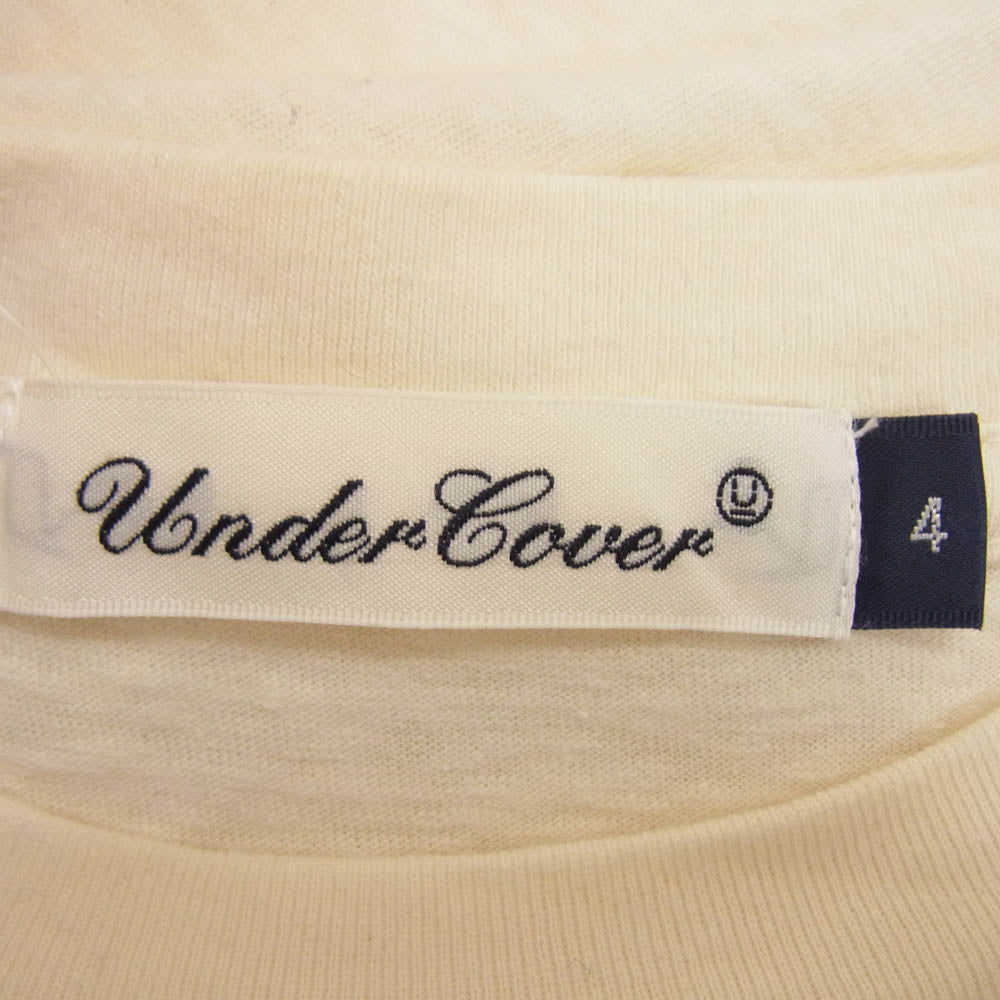 UNDERCOVER アンダーカバー 20AW Throne of Blood 蜘蛛巣城 パッチワーク プリント 半袖 Tシャツ オフホワイト系 4【中古】