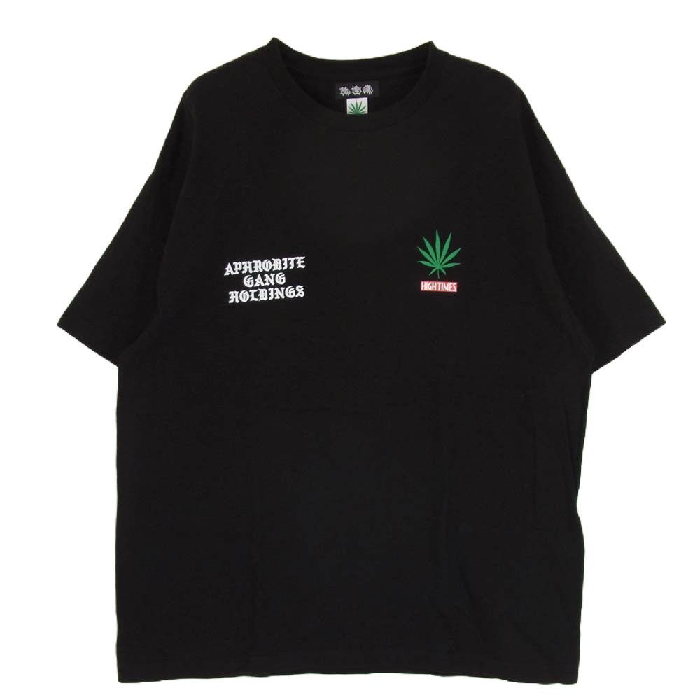 WACKO MARIA ワコマリア × 舐達麻 HIGHTIME プリント 半袖 Tシャツ ブラック系 XL【中古】