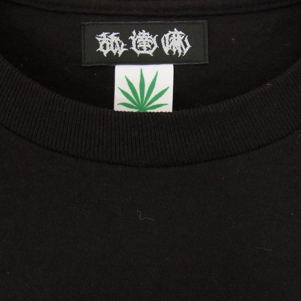 WACKO MARIA ワコマリア × 舐達麻 HIGHTIME プリント 半袖 Tシャツ ブラック系 XL【中古】