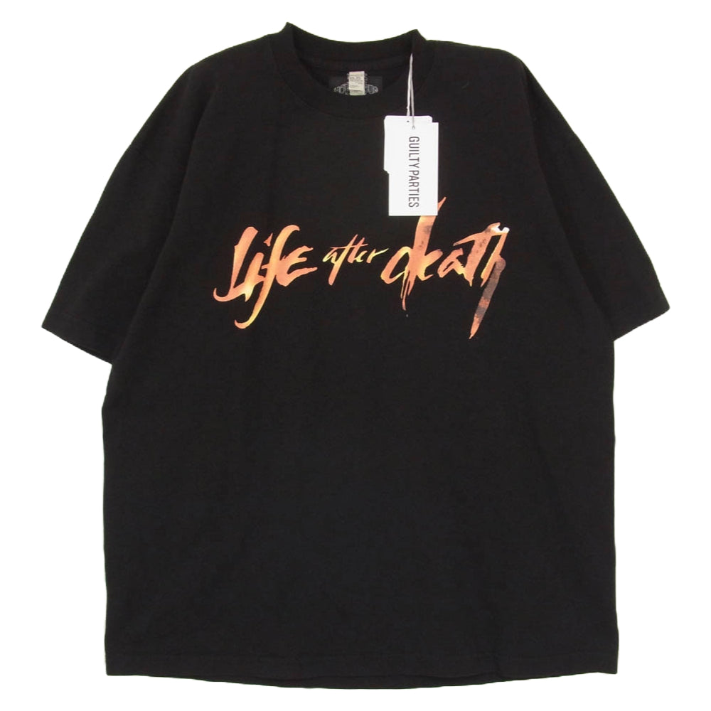WACKO MARIA ワコマリア BIGGIE-WM-TEE02 THE NOTORIOUS B.I.G NECK TEE プリント 半袖 Tシャツ ブラック系 L【美品】【中古】